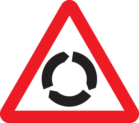 Roundabout ahead