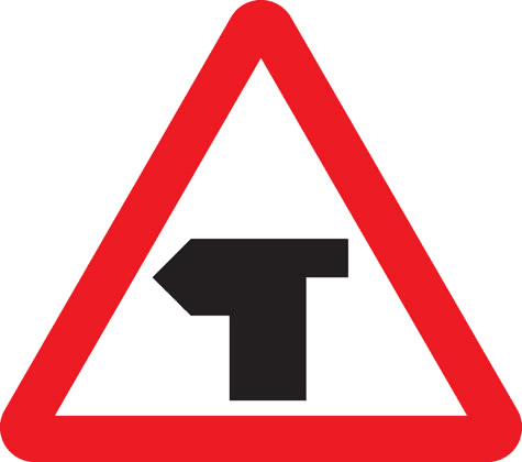 T-junction ahead